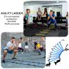 Sosation 2 Pack Agility Ladder 20 Feet Adjustable Rungs Speed Training Exercise Ladders with Carry Bag for Kids and Adults Soccer Football Boxing Footwork Sports Speed Agility Training view 2