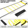 Sosation 2 Pack Agility Ladder 20 Feet Adjustable Rungs Speed Training Exercise Ladders with Carry Bag for Kids and Adults Soccer Football Boxing Footwork Sports Speed Agility Training view 4