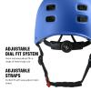 Youth Kids Bike Helmet, Skateboard Bicycle Helmet for Age 3-5-8-10-12-14 Teen Boys Girls Adjustable and Multi-Sport for Scooter Roller Skate (Blue S) view 3