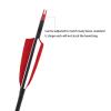 OBTOUTDOOR 30 Inch Carbon Arrows Archery Hunting Arrows Spine 500 with Removable Tips for Compound & Recurve Bow Practice Shooting (12 Packs) view 4