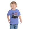 JG Infinite 1969 69 Camaro Chevy Muscle Cars American Collector Car Toddler Short Sleeve Tee Heather Columbia Blue view 1