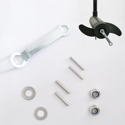 Annurssy Nut Set for Electric Trolling Motor Propeller, Towing Motor Support Installation Accessories (2 sizes: 0.12"/0.16")