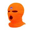 USA Flag Ski Mask Smiley Face Embroidered Three Hole Mask Knit Happy Graphic Balaclava (Orange) view 1