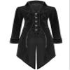 GOLDSTITCH Mens Medieval Steampunk Tailcoat Velvet Victorian Gothic Vintage Frock Halloween Costume Coat view 1