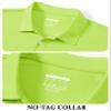 TACVASEN Mens Golf Shirt Dry Fit Mens Polo Shirts Short Sleeve Performance Golf Polos for Men with Collar Work Shirts Neon Green, 2XL view 3