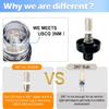 Young Marine Boat Anchor Light 3-Nautical Mile White LED Fold Down Stern Light for Pontoon and Fishing Boat All Round 360 White LED 12-24V (25" Foldable) view 2