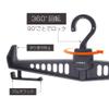 Tsuchiya Yak YAC VISOA Anglers Hanger U-A18 [Convenient for Fishing Vests and Waders] Black view 3