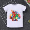 Watermelon 5th Birthday Girl Shirt for Toddler Baby Girls Rainbow Watermelon Cake Smash Outfit Summer Short Sleeve Cotton Romper view 3