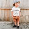 Muasaaluxi Infant Baby Boys Outfits Short Sleeve T-Shirt Crewneck Tops Drawstring Jogger Short Pants Summer Clothes Set view 2