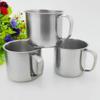 Bluelans Outdoor Camping Travel Mug for Camping, Hiking, Fishing, Travels, Stainless Steel Coffee Mug Camping Mug Tea Cups Stainless Steel Coffee Mug with Handle Camping Travel Coffee Mugs Silver view 2