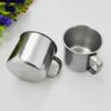 Bluelans Outdoor Camping Travel Mug for Camping, Hiking, Fishing, Travels, Stainless Steel Coffee Mug Camping Mug Tea Cups Stainless Steel Coffee Mug with Handle Camping Travel Coffee Mugs Silver view 3
