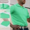 TACVASEN Mens Golf Shirt Dry Fit Mens Polo Shirts Short Sleeve Performance Golf Polos for Men with Collar Work Shirts Mint Green, 2XL view 2