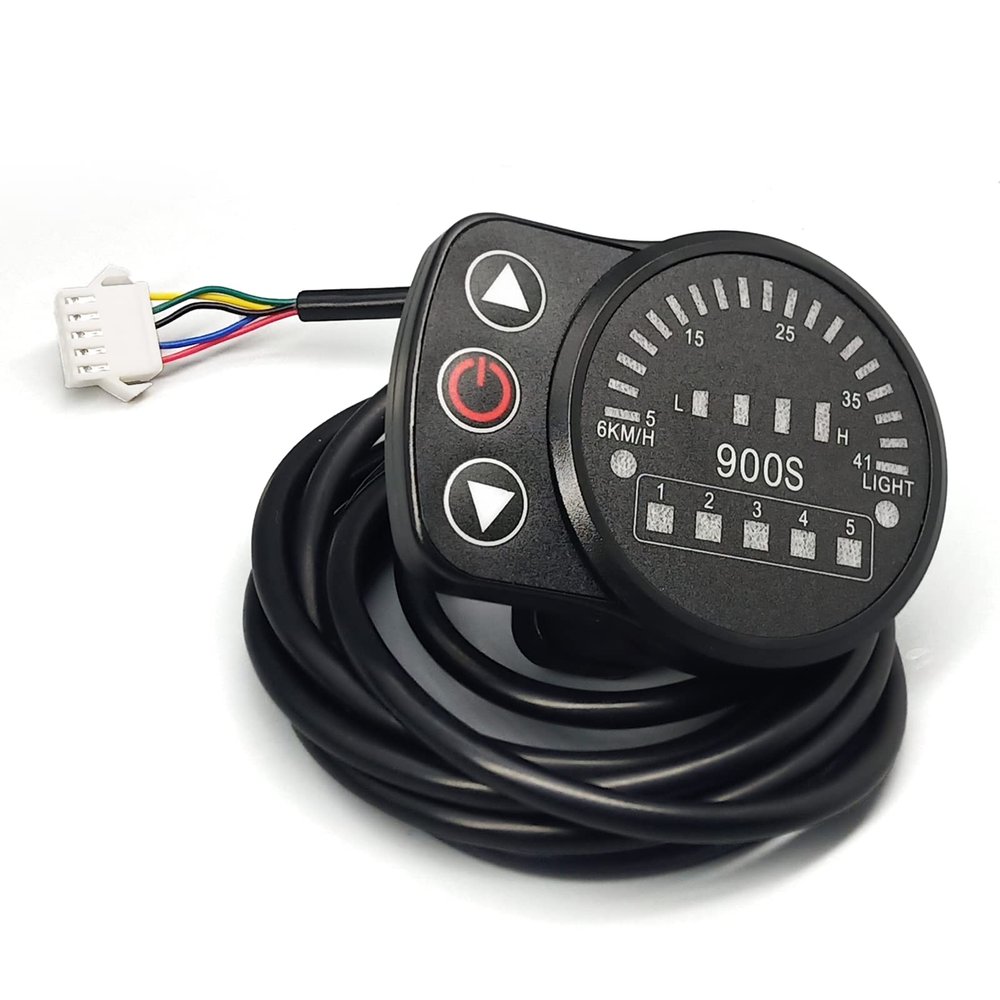 Electric Bike Bicycle LED Display KT LED-900S 36V 48V E Bike Display Matches Controller for Ebike Accessories Parts(LED900S SM Plug)