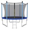 GYMAX Trampoline, 8FT 10FT 12FT 14FT 15FT 16FT Recreational Trampolines w/Safety Enclosure Net & Ladder - ASTM Certificated, Outdoor Trampoline for Kids and Adults (8FT, Internal-Net) view 1