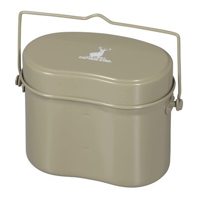 Captain Stag UH-4119 Mestin, Soldier Type, Hango, 4 Cups, Khaki, Width 7.1 x Depth 4.3 x Height 5.3 inches (180 x 110 x 135 mm), Main Unit Only