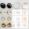 HUDAMZKY E-Bike Hub Motor Screw 12/14mm Shaft Screw Cap Washer/Spacer/Nut Cover Electric Bike Hub Lock for 500-5000 Watt Motors (M14) view 2