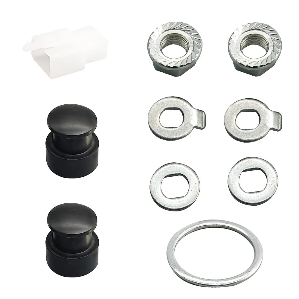 E-Bike Hub Motor Screw 12/14mm Shaft Screw Cap Washer/Spacer/Nut Cover Electric Bike Hub Lock for 500-5000 Watt Motors (M12)
