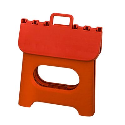 FAVOMOTO Plastic Folding Stool Lightweight Outdoor Fishing Seat Ergonomic Carrying Handle for Camping Picnics Gardening and Home Use Vintage