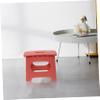FAVOMOTO Plastic Folding Stool Lightweight Outdoor Fishing Seat Ergonomic Carrying Handle for Camping Picnics Gardening and Home Use Vintage view 2