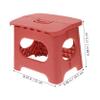 FAVOMOTO Plastic Folding Stool Lightweight Outdoor Fishing Seat Ergonomic Carrying Handle for Camping Picnics Gardening and Home Use Vintage view 3