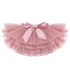 Baby Girls Tutu Skirt with Diaper Cover Toddler Girl Tulle Bloomers Tutu Skirt Sets with Flower Headband Infant Tutu for Baby Girl 1st Birthday Cake Smash Outfit for Photo Prop Dusty Pink 0-6 Months view 4