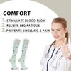 fenglaoda Compression Socks Women Men 6 Pairs, Knee High Best Support Circulation Socks for Running, Travel, Flight, Nurse view 3