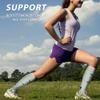 fenglaoda Compression Socks Women Men 6 Pairs, Knee High Best Support Circulation Socks for Running, Travel, Flight, Nurse view 4