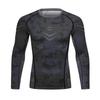 Red Plume Men's Compression Long Sleeve Slim Fit Athletic Shirt Sports Workouts Running Tee Performance T-Shirt Cool Dry Top (Dark Gray, XXL) view 1