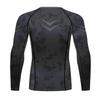 Red Plume Men's Compression Long Sleeve Slim Fit Athletic Shirt Sports Workouts Running Tee Performance T-Shirt Cool Dry Top (Dark Gray, XXL) view 2