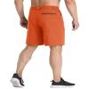 MAGCOMSEN Summer Shorts for Men Casual Cargo Shorts Quick Dry Hiking Shorts Outdoor Golf Shorts Orange,38 view 2