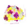 SEWACC Floral Petal Ladies Bathing Swim Cap Flower Swim Cap Washable Women Swimming Hat for Long/Short Hair (Colorful) view 2