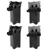 Highwild Platform Brackets Multi-Use 4x4 Compound Angle Brackets for Deer Stand, Hunting Blinds, Observation Decks & Outdoor Platforms - Set of 4 - Black. view 1