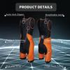Triathlon Suits Mens One-Piece Sleeveless Trisuits Skin Wet Suit for Running Cycling Swimming Orange view 2