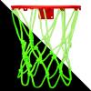 Nightlight Mini Basketball Net Glow 8 Loop Replacement Basketball Hoop Net Glow in The Dark Basket Ball Outdoor Portable Nylon Mesh for Children Outdoor Sun Powered Sports Gifts 8-10.25 Inch Rims view 1