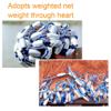 YYXDMFY Hand Cast Fishing Net with Lead Sinkers High Strength Tyre Nylon Throw Net Freshwater Fishing Tools Durable Hand Throw Fishing Net Throw Casting Net Portable Hand Cast Fishing Net view 3