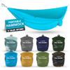 KAMMOK: Roo Double Hammock | Made from Strong & 100% Recycled Water Resistant Ripstop Fabric | Comfortable, Packable, Lightweight (Lifetime Adventure Grade Warranty), Sky Blue view 1
