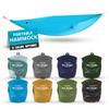 KAMMOK: Roo Single Hammock | Made from Strong & 100% Recycled Water Resistant Ripstop Fabric | Comfortable, Packable, Lightweight (Lifetime Adventure Grade Warranty), Sky Blue view 1