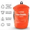 KAMMOK: Roo Double Hammock | Made from Strong & 100% Recycled Water Resistant Ripstop Fabric | Comfortable, Packable, Lightweight (Lifetime Adventure Grade Warranty), Ember Orange view 3