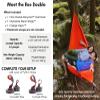 KAMMOK: Roo Double Hammock | Made from Strong & 100% Recycled Water Resistant Ripstop Fabric | Comfortable, Packable, Lightweight (Lifetime Adventure Grade Warranty), Ember Orange view 4