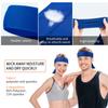 WILLBOND 12 Pieces Unisex Tennis Tie Headband, Dry Head Tie Sport Tie Back Headband for Basketball, Running, Tennis, Karate, Athletics (Blue, Black) view 2