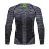 Red Plume Men's Compression Sports Shirt Cool Lightning Running Long Sleeve Tee view 2