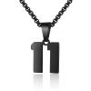 Susook Number Necklace for Boy Black Athletes Number Stainless Steel Chain 00-99 Number Charm Pendant Personalized Sports Jewelry for Men Basketball Baseball Football(11) Over 18 years old view 1