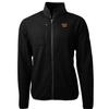 Cutter & Buck Men's Black Washington Commanders Cascade Eco Sherpa Fleece Full-Zip Jacket view 1