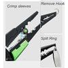 LINFFSTR Aluminum Fishing Pliers and Weighable Fishing Lip Gripper with Lanyard and Sheath Muti-Function Fishing Pliers for Cut Lines Move Hooks Split Ring Crimp Sleeves Saltwater Fishing Gear view 4