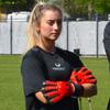 Renegade GK Eclipse Diablo Professional Goalie Gloves with Pro Fingersaves | 4mm EXT Contact Grip | Red & Black Soccer Goalkeeper Gloves (Size 6, Youth, Junior, Neg. Cut, Level 5) view 2