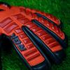 Renegade GK Eclipse Diablo Professional Goalie Gloves with Pro Fingersaves | 4mm EXT Contact Grip | Red & Black Soccer Goalkeeper Gloves (Size 6, Youth, Junior, Neg. Cut, Level 5) view 3
