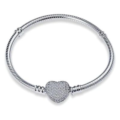 MICOO 925 Sterling Silver Snake Chain Butterfly Charms Bracelet, Evil Eye Bracelet with 5A Cubic Zirconia Bracelets for Women Birthday Gifts
