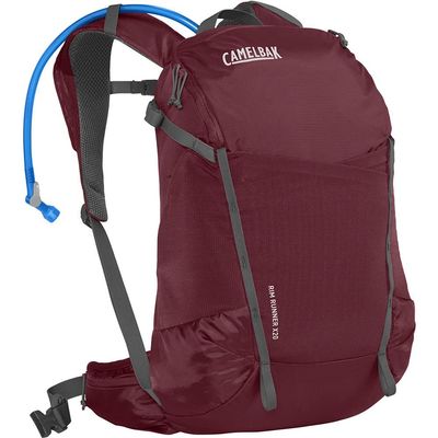 CamelBak Women's Rim Runner X20 Hiking Hydration Backpack 70oz, Cabernet/Cool Grey