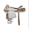 Y&Z- Ride With Time Y&Z Leather Floral Tooled Western Barrel Racing Horse Saddle Headstall Breast Collar and Reins 14"-18" (15 inch) view 2