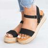 ZBYY Women's Platform Sandals Summer Espadrille Wedge Ankle Strap Open Toe Sandals Casual Flatform Platform Beach Sandals view 3